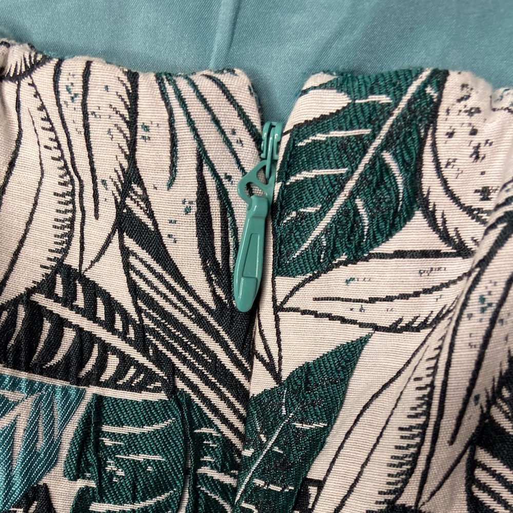Teal patterned tea dress - Picture 6 of 7